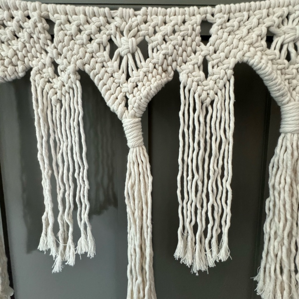 Handmade Macrame Wall Hanging - Picture 3 of 3